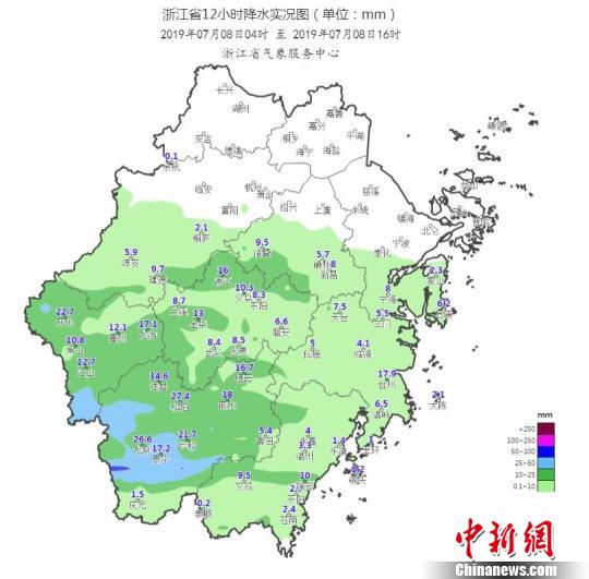 浙江迎新一轮强降雨：暴雨区域多重叠致灾性较强