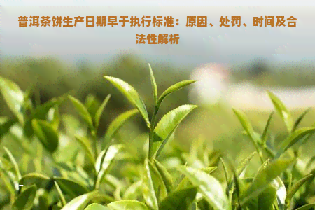 普洱茶饼生产日期早于执行标准：原因、处罚、时间及合法性解析