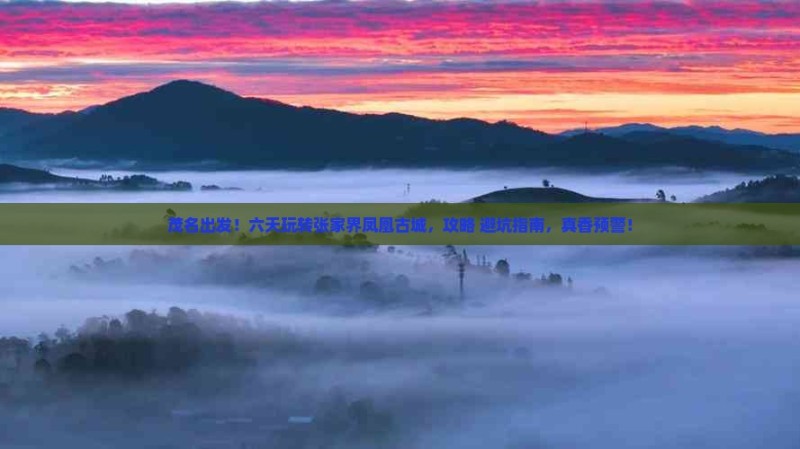 茂名到张家界凤凰古城六日游 茂名到张家界凤凰古城六日游